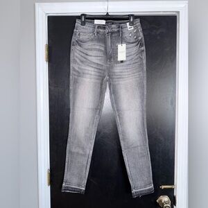 Judy Blue Gray High Wasted Skinny Jeans, Size 11/30